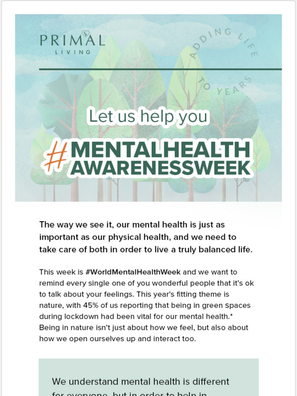 Mental Health Awareness Week  We're Here For You...