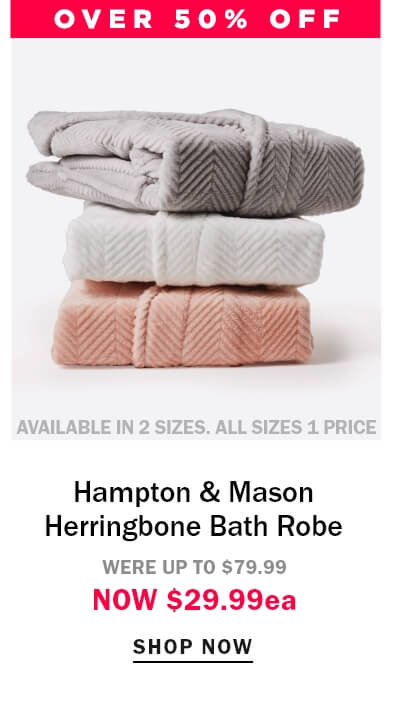 Hampton & Mason Herringbone Bathrobe