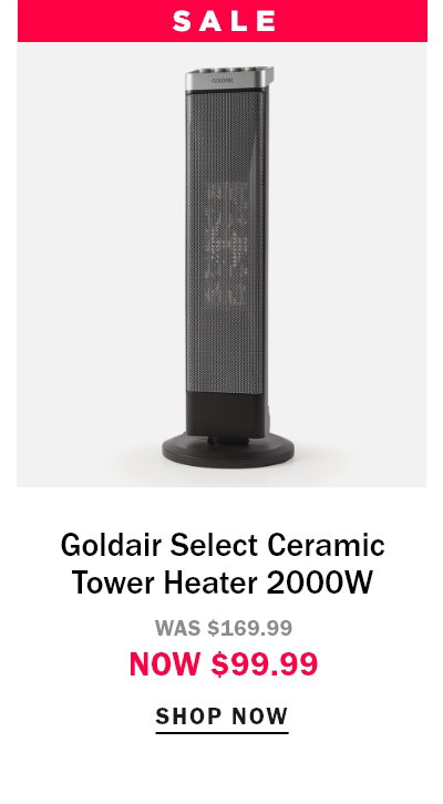 Goldair Select Ceramic Tower Heater