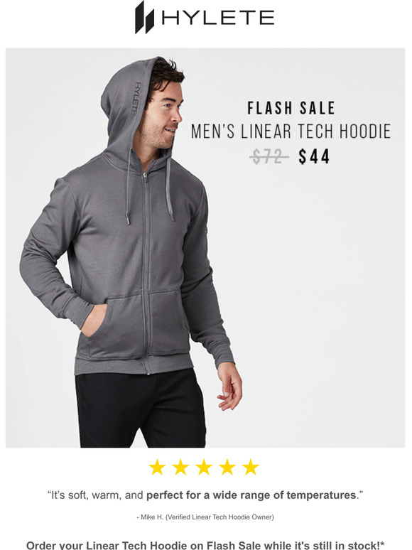 hylete linear tech hoodie