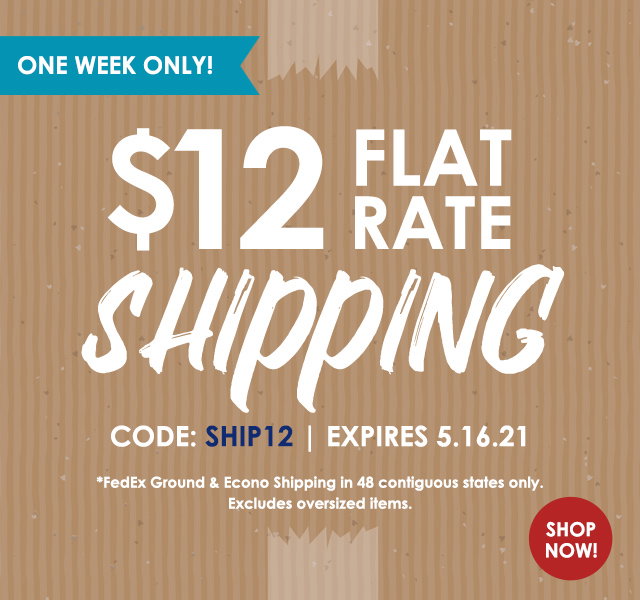 $12 Flat Rate Shipping