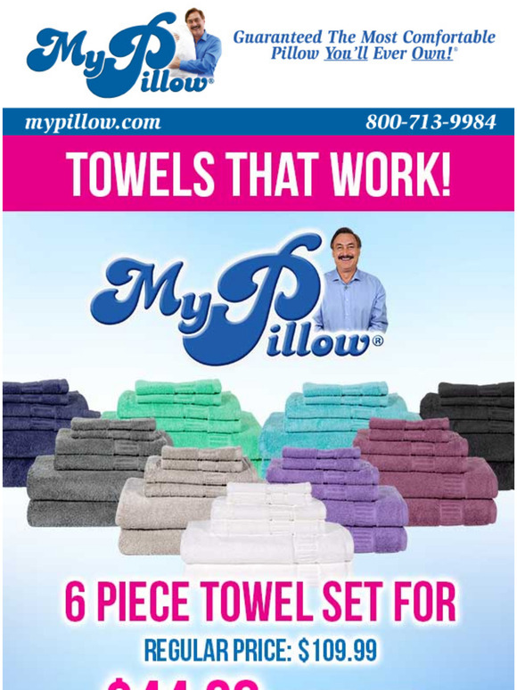 MyPillow Bath Towels That Feel Good & Actually Work Milled