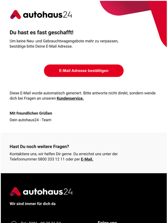 Besttigung Ihrer Newsletter-Anmeldung