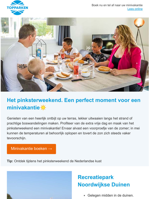 Genieten tijdens Pinksteren