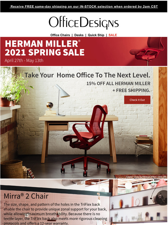 herman miller spring sale 2021