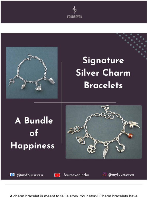 Four seven sale charm bracelet