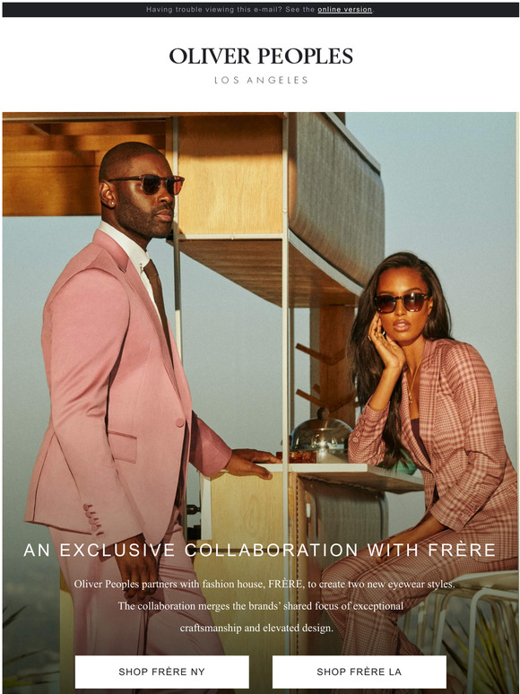 Oliver Peoples Eyewear: Introducing Oliver Peoples FRERE | Milled