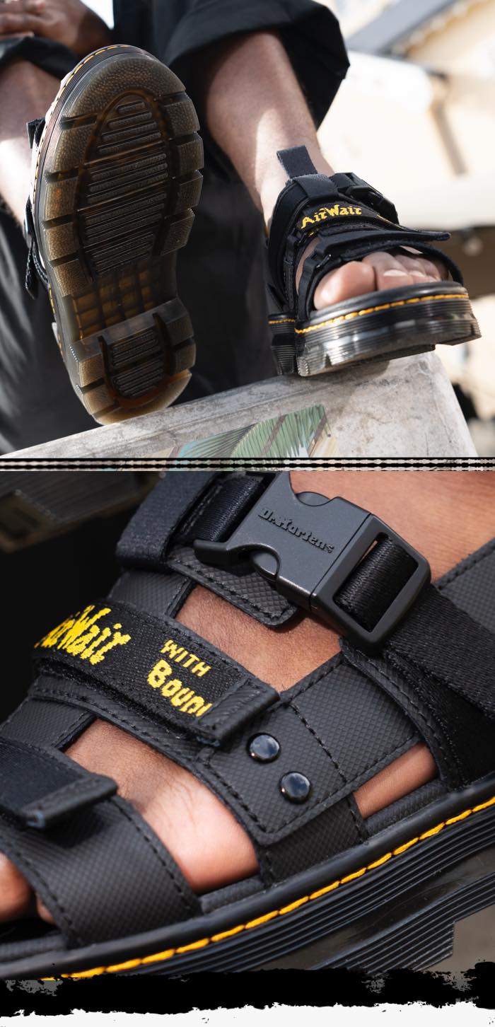 dr martens uk: The Gryphon and Pearson sandals | Milled