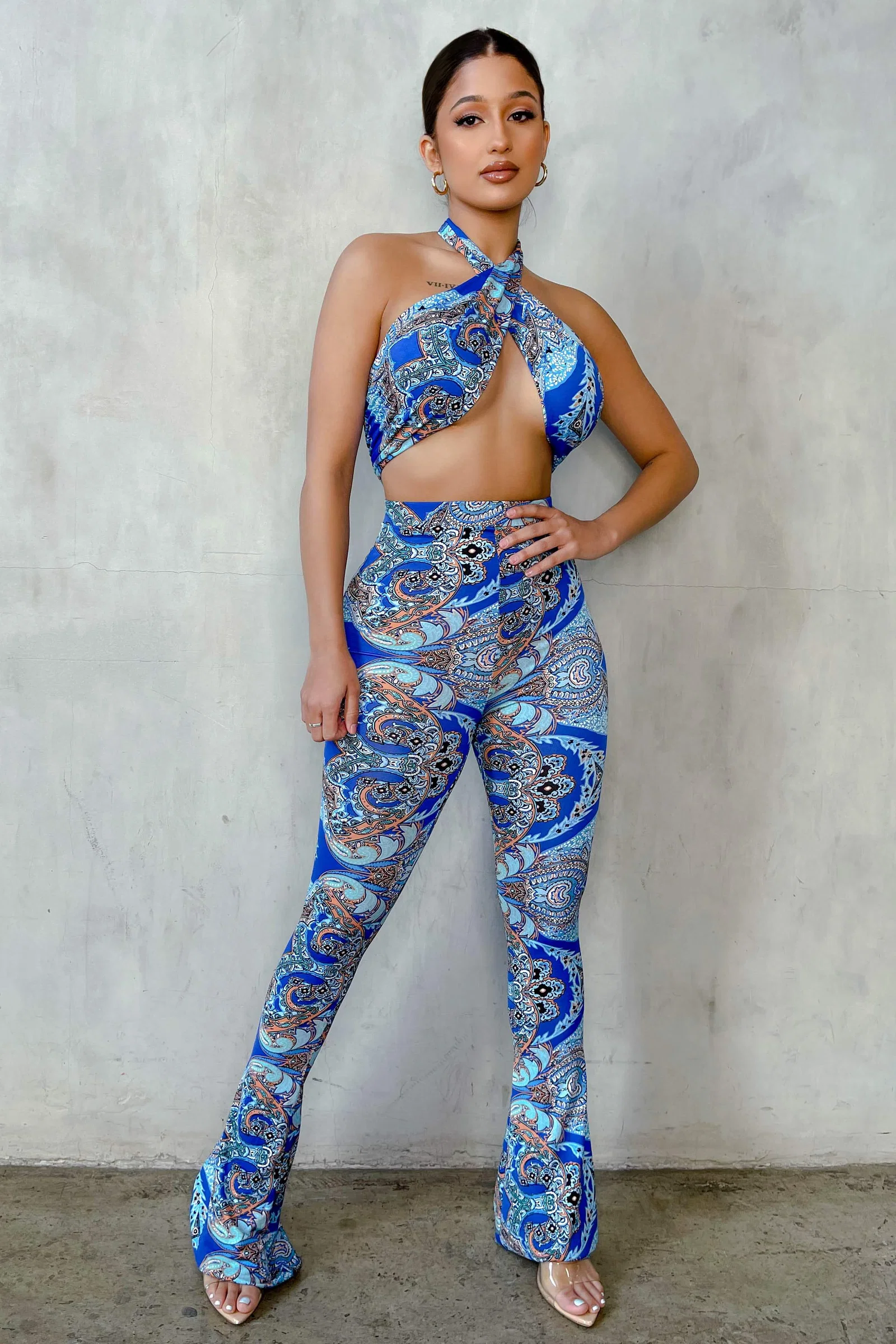 Image of Put You On Paisley Pant Set