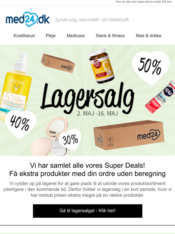 LAGERSALG | F ekstra produkt med ordren