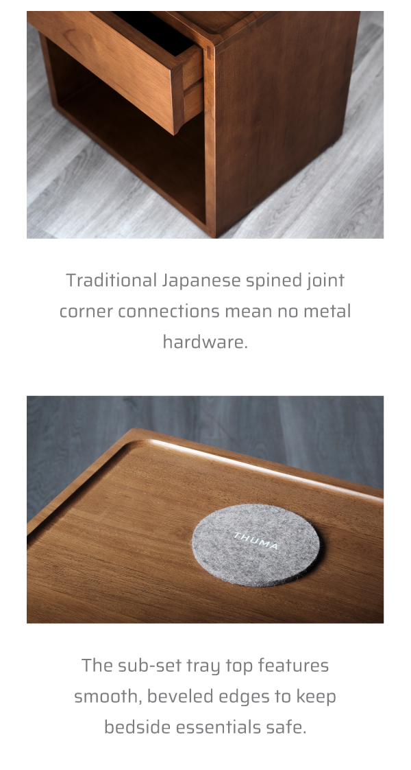 Thuma The Nightstand The perfect Bed Time companion. Milled