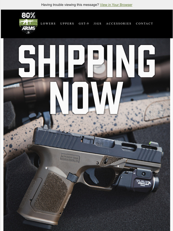 80% Arms: GST-9, In Stock: Shipping Now! | Milled