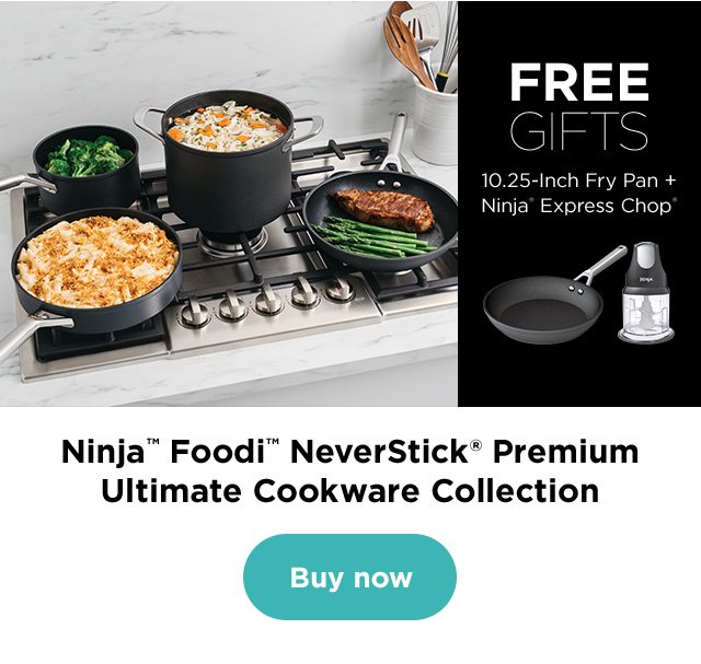 Ninja EverClad Commercial-Grade Stainless Steel Cookware 12-Inch Fry Pan | C90030