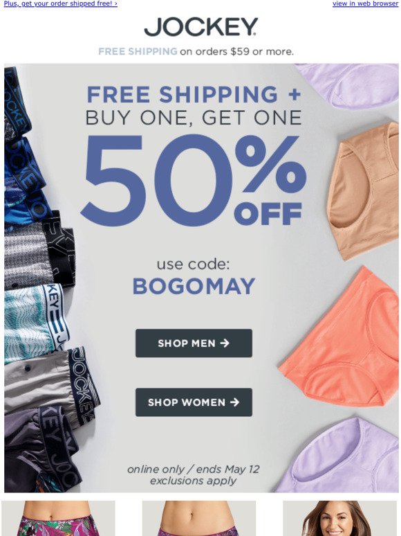 Just a Few Hours Left: Free shipping + BOGO 50% OFF