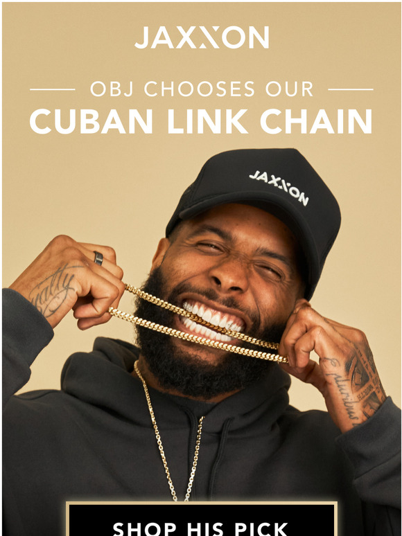 JAXXON OBJ Picks Our Cuban Link Chain See His Pick Milled