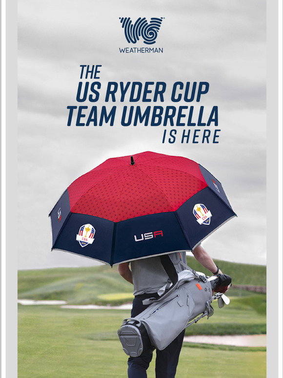 Weatherman NOW AVAILABLE The Official Team US Ryder Cup Golf Umbrella