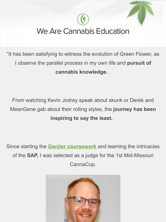 Green Flower Media Ganjier Student's Success Story, Plus A Course