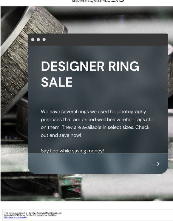 DESIGNER Ring SALE! These won't last!