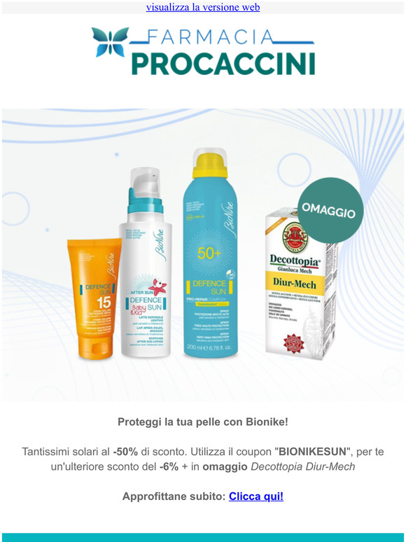 Proteggi la tua pelle con Bionike!