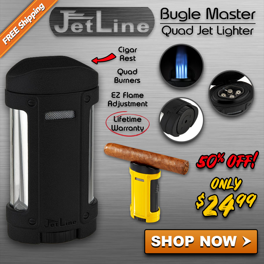 JetLine Bugle Master Quad Torch Lighter