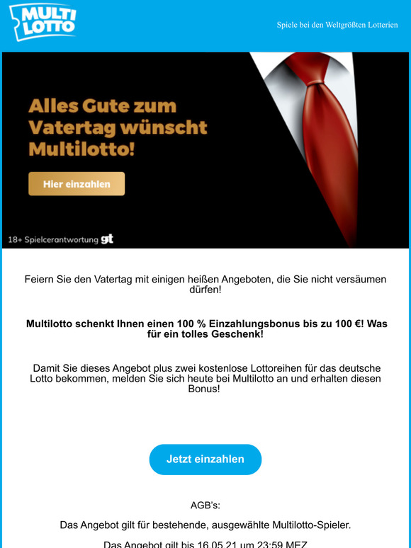Lotto-Agenbote zum Vatertag!