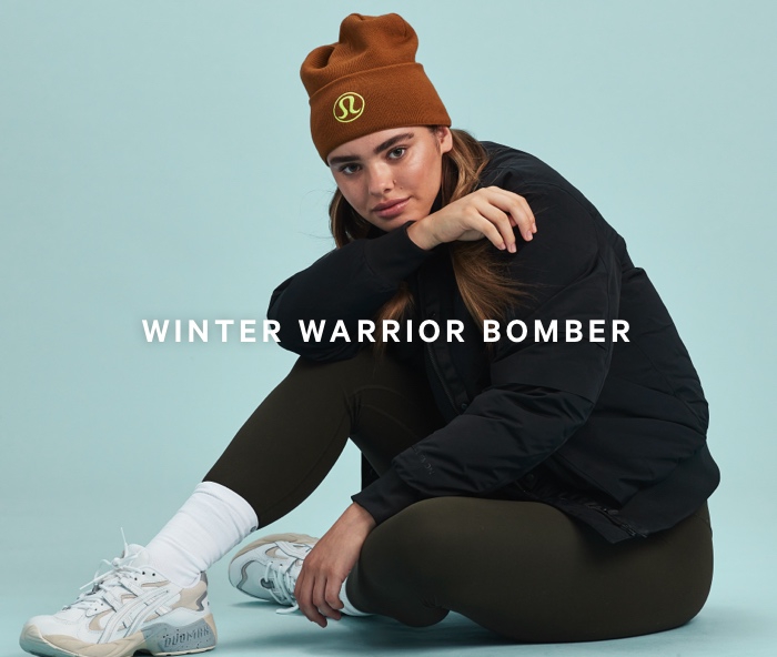 lululemon winter warrior bomber jacket