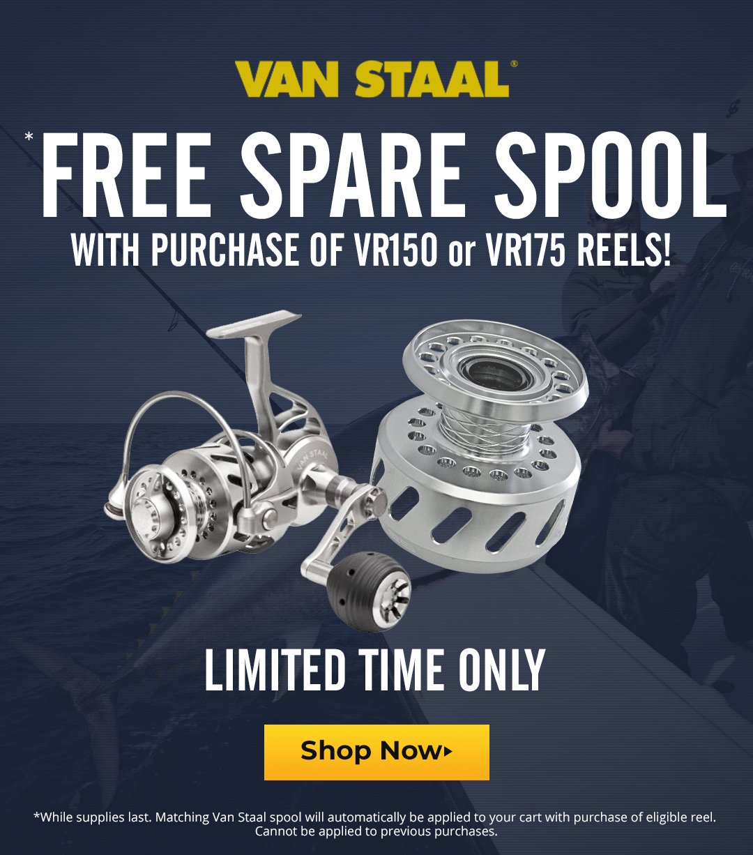 Tackle Direct: FREE Van Staal Spare Spool w/ VR150 or VR175 Reel