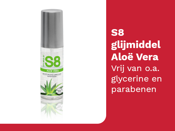 Stimul8 Aloë Vera: waterbasis glijmiddel met aloë vera. Zonder glycerine en parabenen.