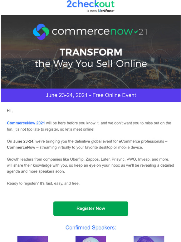 Here's your free virtual pass for CommerceNow 2021