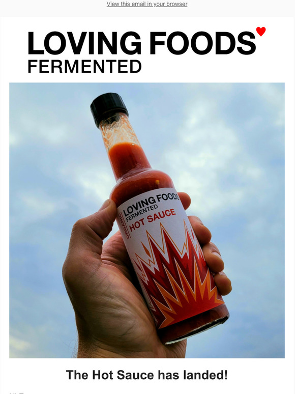 LAUNCH - Loving Foods Hot Sauce