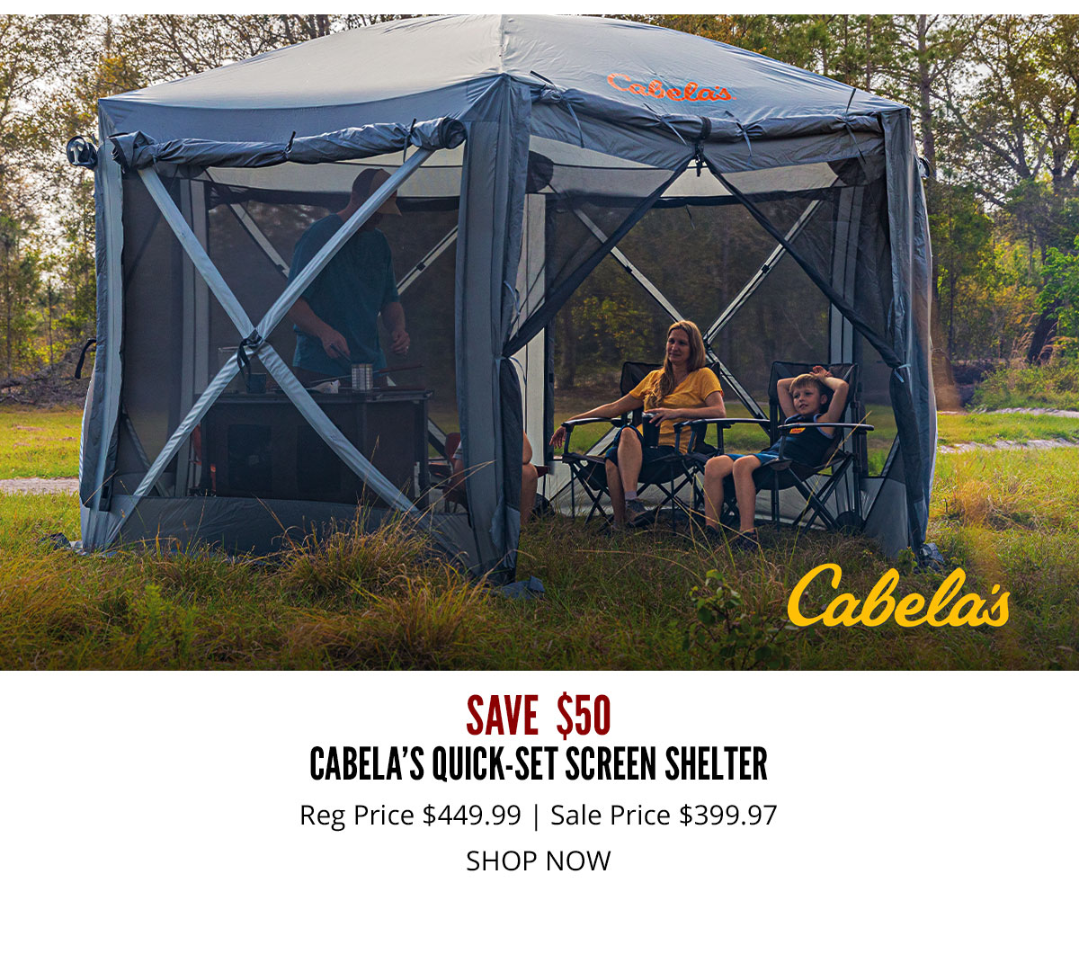 Cabela's quick 2024 set screen shelter