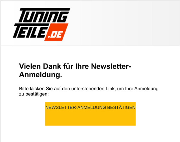 Bitte besttigen Sie Ihre Newsletter-Anmeldung!