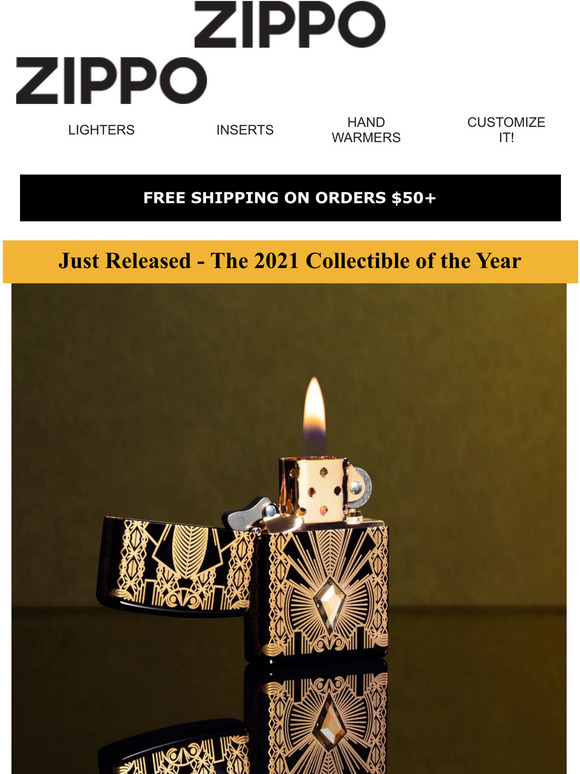 Zippo Just Released 2021 Collectible Of The Year Zippo Lighter Milled