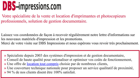 Votre compte utilisateur sur DBS-Impressions.com