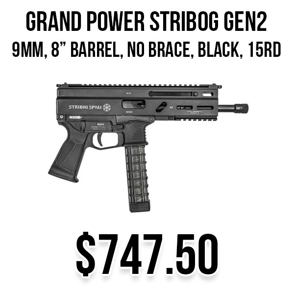 Grand Power Stribog available at Impact Guns!