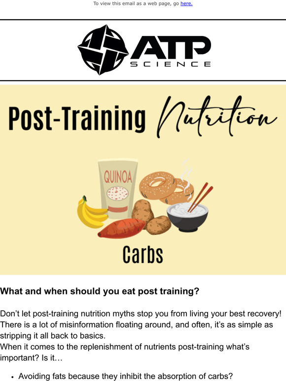 What are you eating post workout?