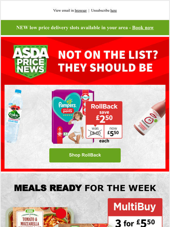 Asda Delivery in Tamworth - Menu & Prices - Asda Menu near me