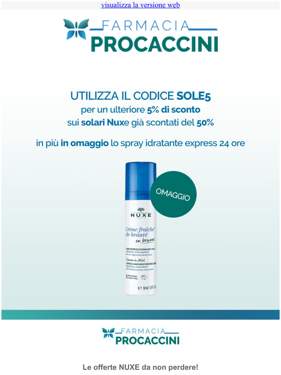Le offerte solari NUXE da non perdere!