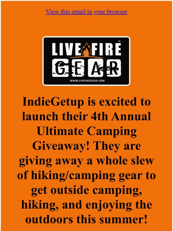 $1300+ Ultimate Camping Giveaway / IndieGetup