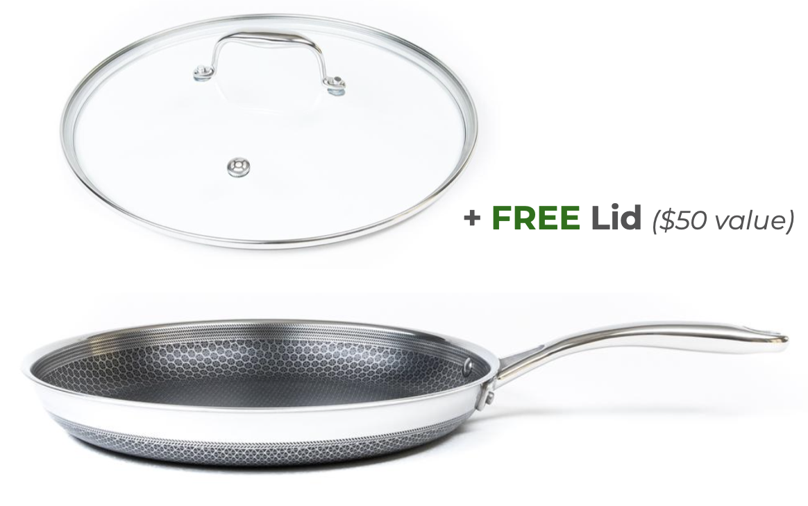 HexClad: NEW! Buy a 12, 10 or 8 Pan & Get the Lid FREE!