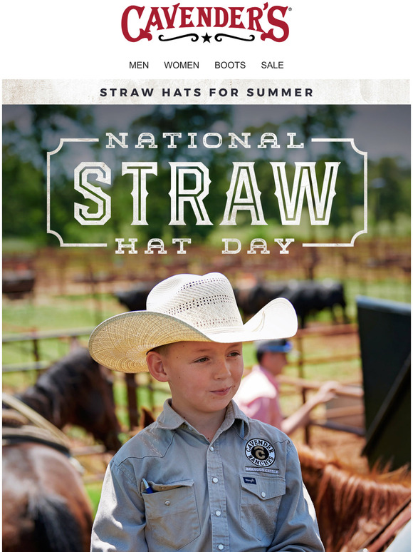 national straw hat day