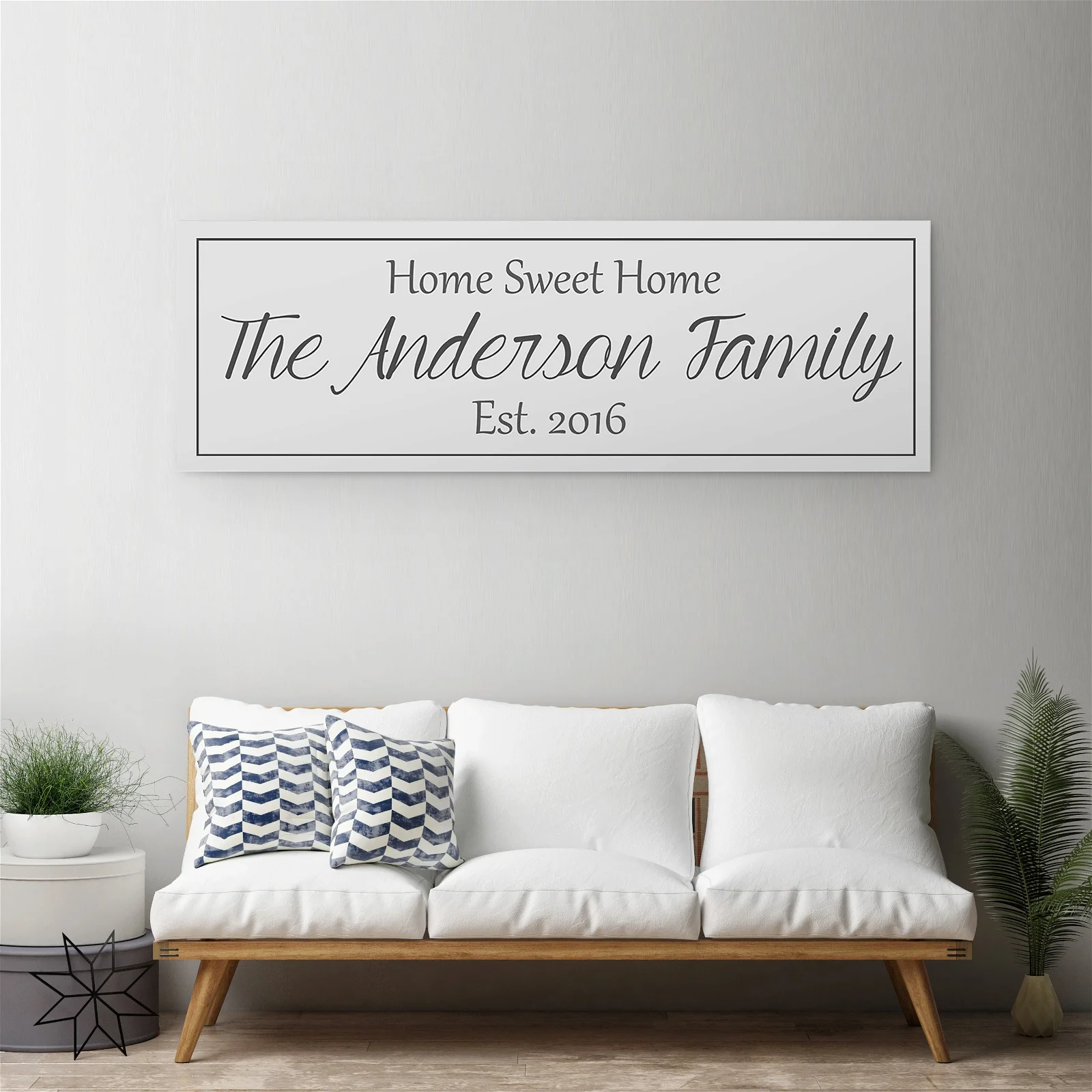 Last Name Canvas - A Personalized Family Sign