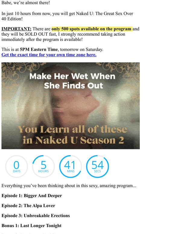 Erotic Massage For Better Sex By Gabrielle Moore 10 Hours From Naked U The Great Sex Over 40 Edition Milled