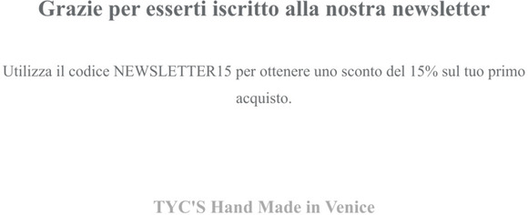 Ora sei iscritto !