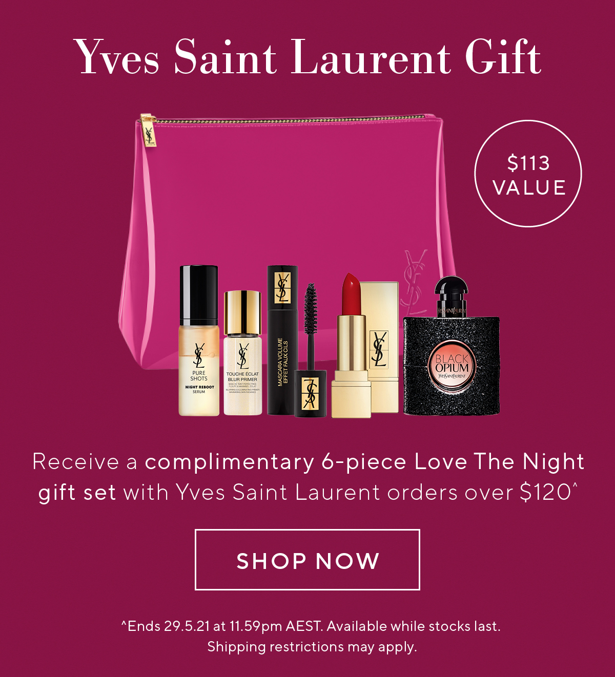 ysl gift set myer