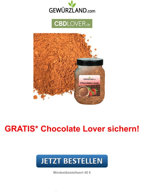 GRATIS* Chocolate Lover