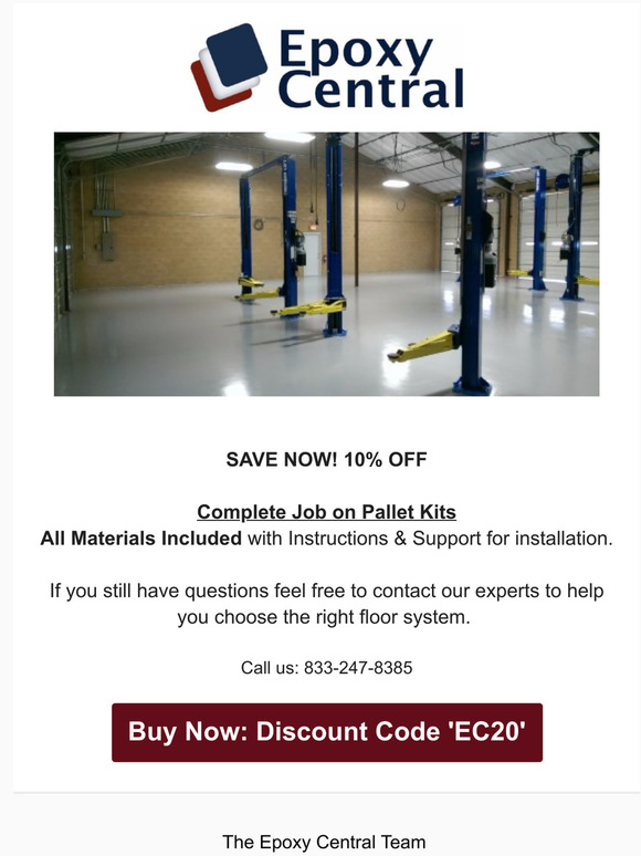 Epoxy Central10% Discount Expires in 1 Day!