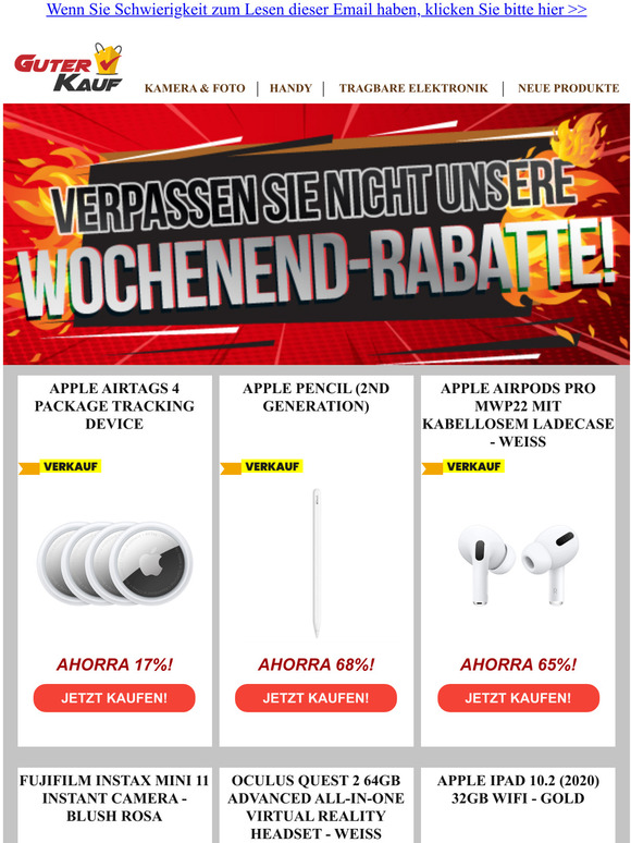 Unschlagbare Angebote fr das Wochenende!