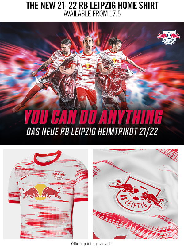 RB Leipzig Football Shirts, Kit, Printing & More by Subside Sports