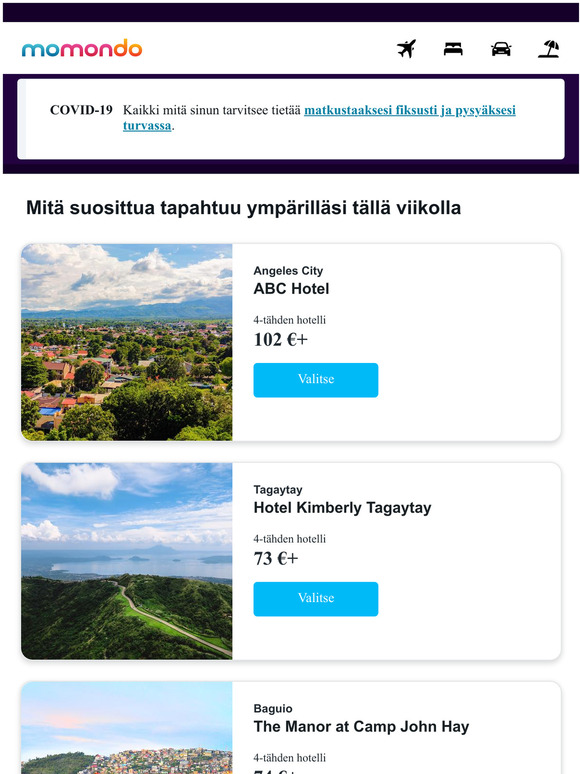 Tauon tarvetta? Katso nousevat kohteet seuraavalle lomallesi.